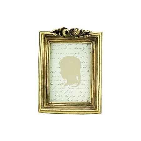 PORTA-RETRATO RESINA PRATEADO 6x9cm