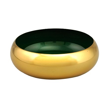 CACHEPÔ METAL VERDE 17x5cm