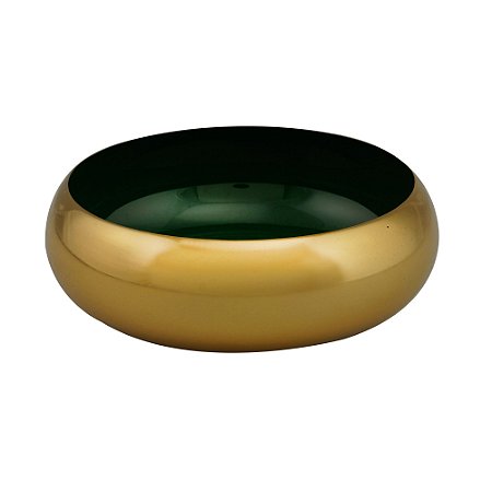 CACHEPÔ METAL VERDE 14x5cm