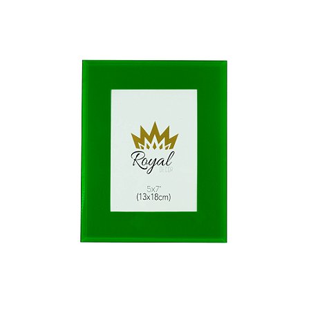 PORTA-RETRATO VIDRO VERDE 13x18cm