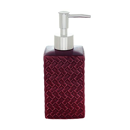 PORTA SABONETE LÍQUIDO CERÂMICA VERMELHO