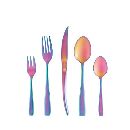 FAQUEIRO 30PC AÇO INOX DAVOS RAINBOW FOSCO