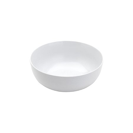 SALADEIRA DE MELAMINA BRANCA 25X12CM
