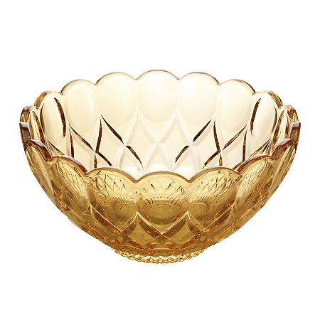 CENTRO DE MESA CRISTAL ANGEL ÂMBAR 22x11cm