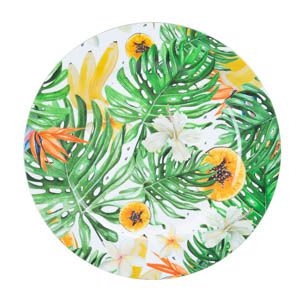 SOUSPLAT PLÁSTICO TROPICAL BRANCO 33cm