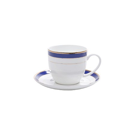 CJ 6 XÍCARAS CHÁ PORCELANA C/PIRES BONE CHINA 300ml