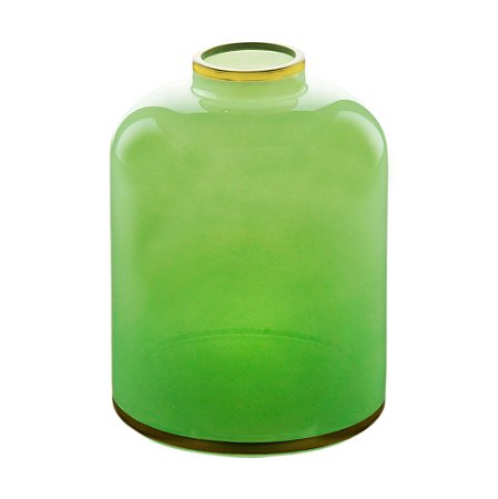 VASO VIDRO VERDE 23x16cm