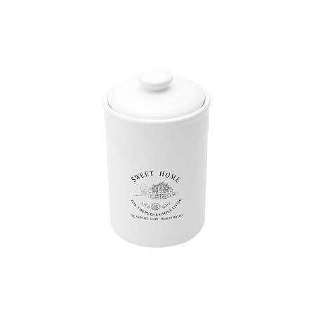 POTE DE CERÂMICA C/TAMPA SWEET HOME 1,2l
