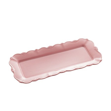 TRAVESSA PORCELANA FANCY ROSE 32x14x2cm