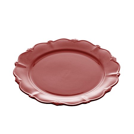 PRATO RASO PORCELANA FANCY ROSE 27cm