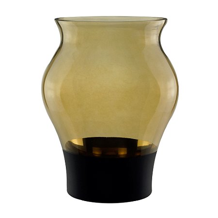 VASO VIDRO ÂMBAR 21x31cm
