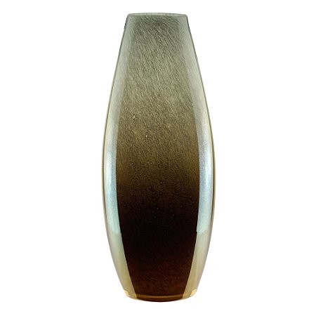 VASO VIDRO BRANCO 13x32cm