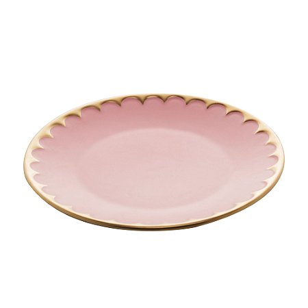 PRATO RASO PORCELANA EGG ROSA MATT 27cm