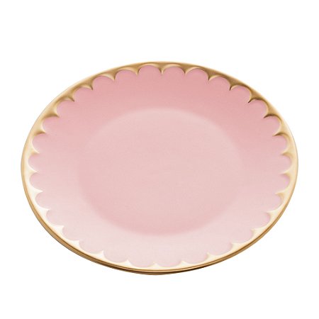 PRATO SOBREMESA PORCELANA EGG ROSA MATT 19cm