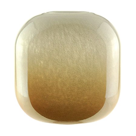 VASO VIDRO BRANCO 16x15cm