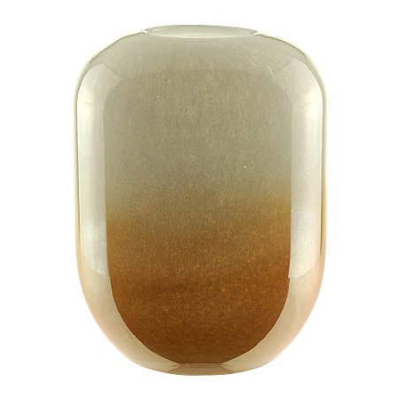 VASO VIDRO BRANCO 14x18cm