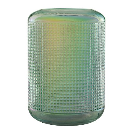 VASO VIDRO VERDE 15x22cm