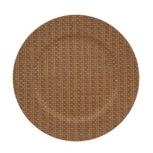 SOUSPLAT PLÁSTICO MESCLA MARROM 33cm