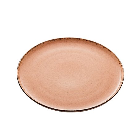 PRATO RASO PORCELANA REACTIVE PÊSSEGO 27cm
