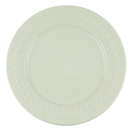 PRATO SOBREMESA PORCELANA GRACE BRANCO 19cm