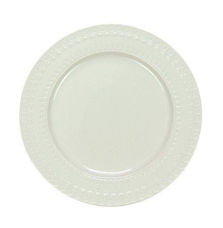 PRATO RASO PORCELANA GRACE BRANCO 27cm