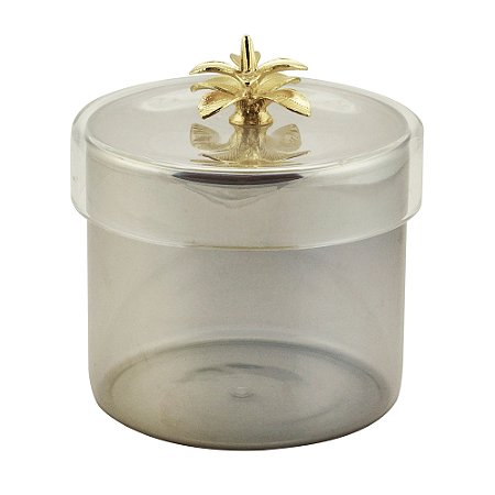 POTICHE DECORATIVO VIDRO FURTA-COR 10x10cm