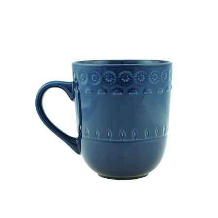 CANECA PORCELANA GRACE AZUL 370ml