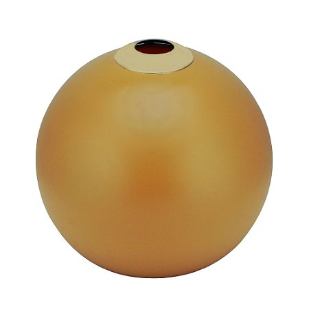 VASO VIDRO ROUND MOSTARDA 25x24cm