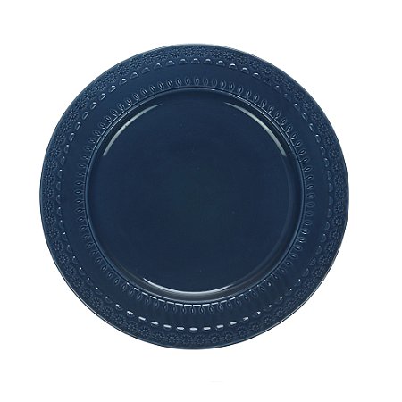 PRATO RASO PORCELANA GRACE AZUL 27cm