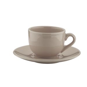 CJ 6 XÍCARAS PORCELANA P/CHÁ C/PIRES ANTALIA GRANITE 275ml