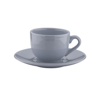 CJ 6 XÍCARAS PORCELANA P/CHÁ C/PIRES ANTALIA LAVANDA 275ml