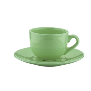 CJ 6 XÍCARAS PORCELANA P/CAFÉ C/PIRES ALANYA EDEN 125ml