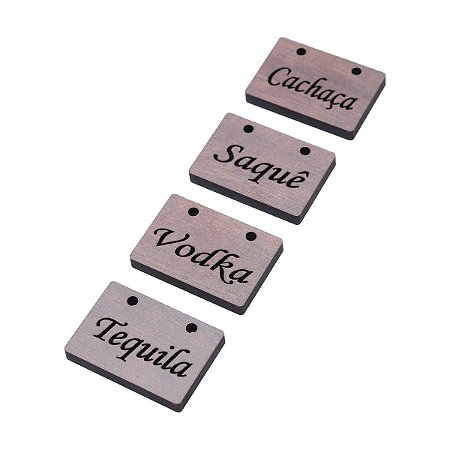 CJ 4 PC PLACAS P/BEBIDAS CAIPIRINHA QUARTZO 5X3,5cm
