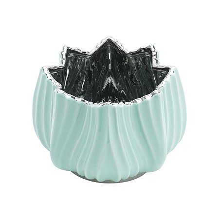 VASO DECORATIVO CERÂMICA VERDE 15x11cm