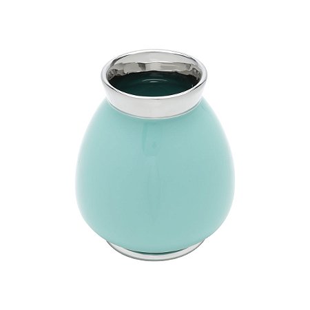 VASO DECORATIVO CERÂMICA MINT 14x15cm
