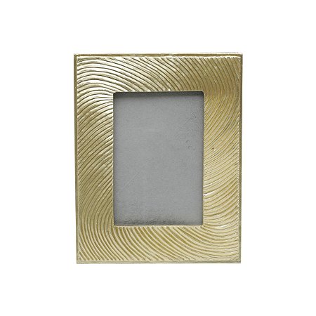 PORTA-RETRATO POLIRESINA DOURADO 10x15cm