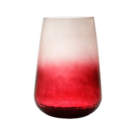 VASO DE VIDRO BURGUNDY 20x28cm