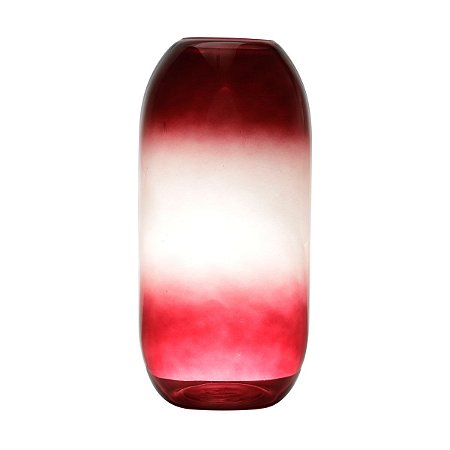 VASO DE VIDRO BURGUNDY 18x37cm