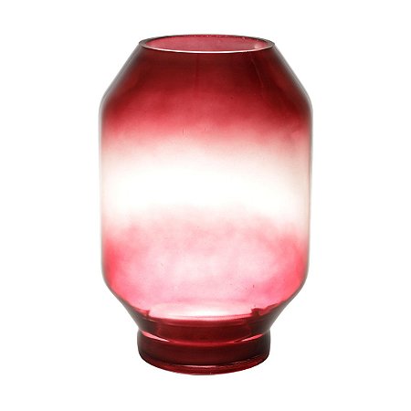 VASO DE VIDRO BURGUNDY 18x26cm