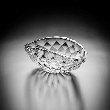 CENTRO DE MESA DE CRISTAL ECOLÓGICO HONEY 40,5CM