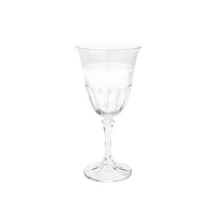 CJ 6 TAÇAS DE CRISTAL ECOLÓGICO LAPIDADO P/VINHO TINTO KLEOPATRA/BRANTA TRANSPARENTE 360ml