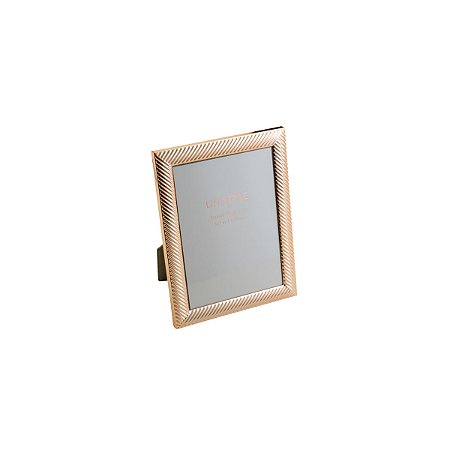 PORTA RETRATO DE AÇO THICK LINE ROSE GOLD 10X15cm