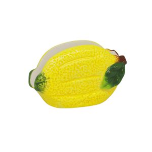 PORTA GUARDANAPOS CERÂMICA LEMONS 11x5x7,5cm