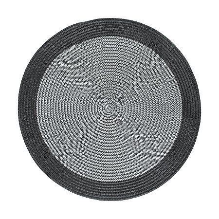LUGAR AMERICANO POLIÉSTER PRETO/PRATA 38cm