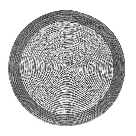 LUGAR AMERICANO POLIÉSTER PRETO/PRATA/CINZA 38cm