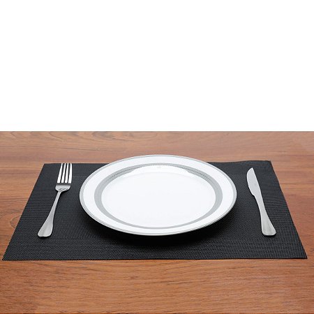 LUGAR AMERICANO PVC PRETO 45x30cm