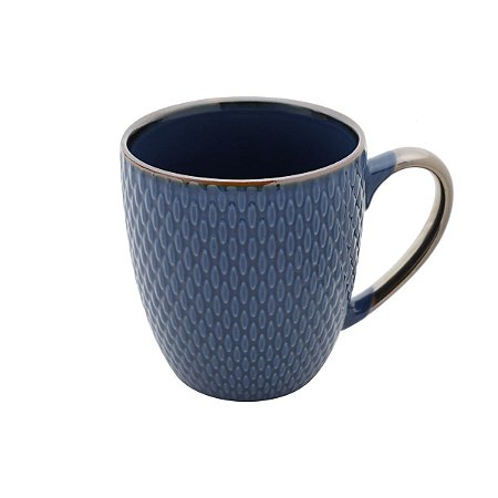 CANECA DE PORCELANA AZUL 400ml