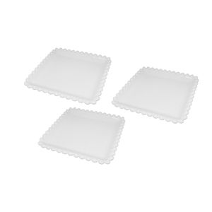 CJ 3 PETISQUEIRAS DE PORCELANA 14,5x1,5cm