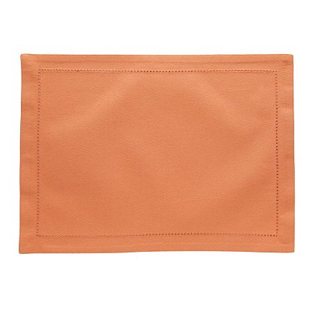 JOGO AMERICANO 2PC PONTO AJOUR ALGODÃO TERRACOTA 45x33cm