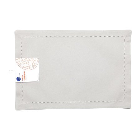 JOGO AMERICANO 2PC PONTO AJOUR ALGODÃO AREIA 45x33cm